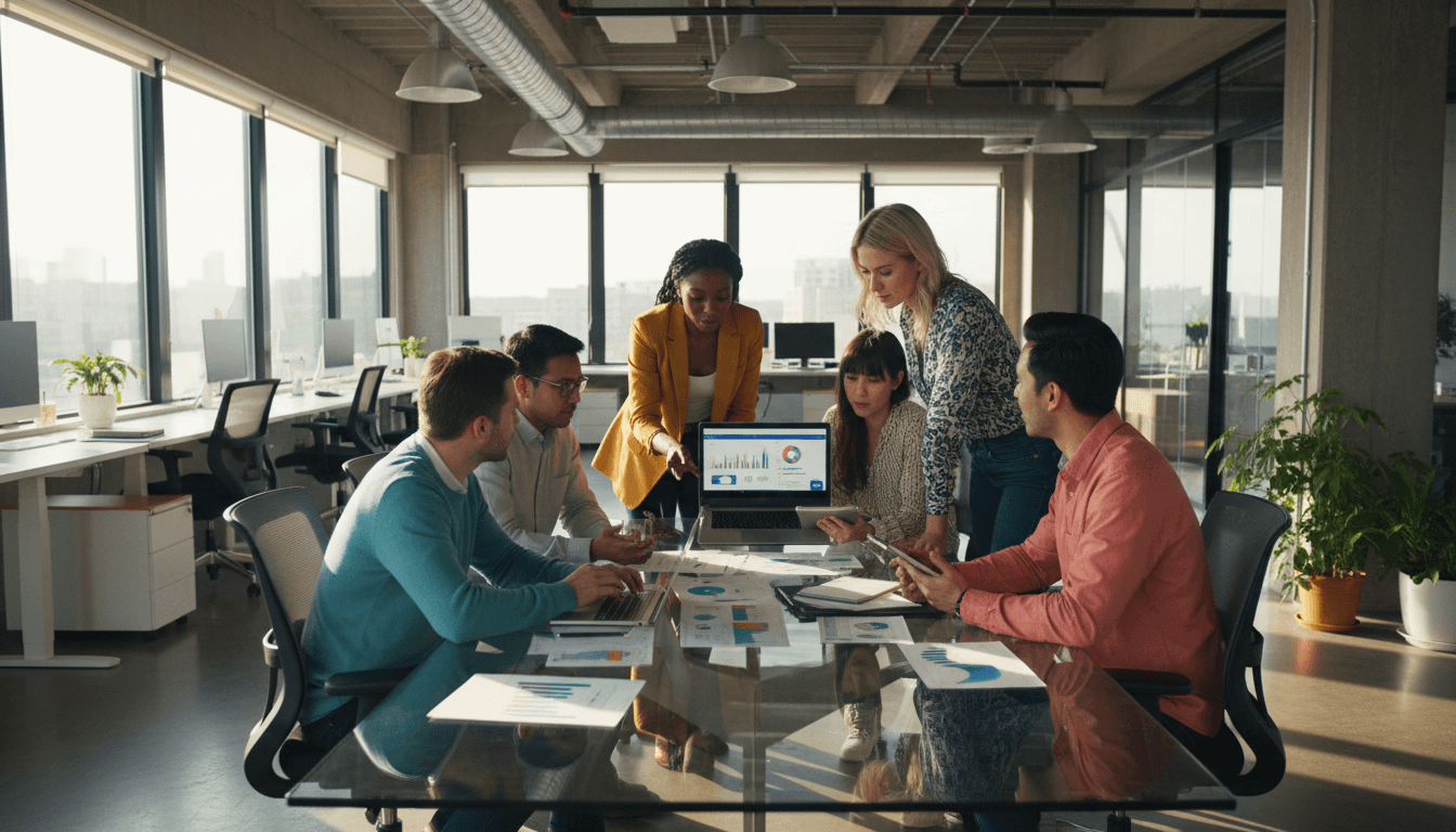 Operion Global Inc team collaborating with offshore candidates via video conference